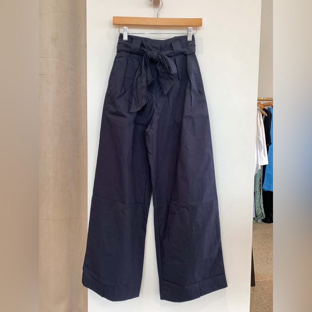 Anthropologie Marin Belted Poplin Trouser by En Saison